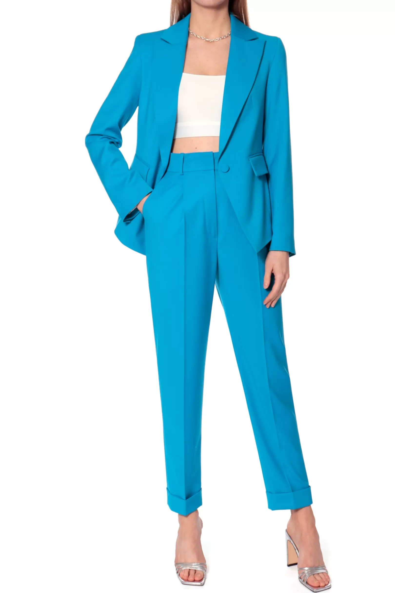 AGGI Suits^Blazer Angela Blue Jewel