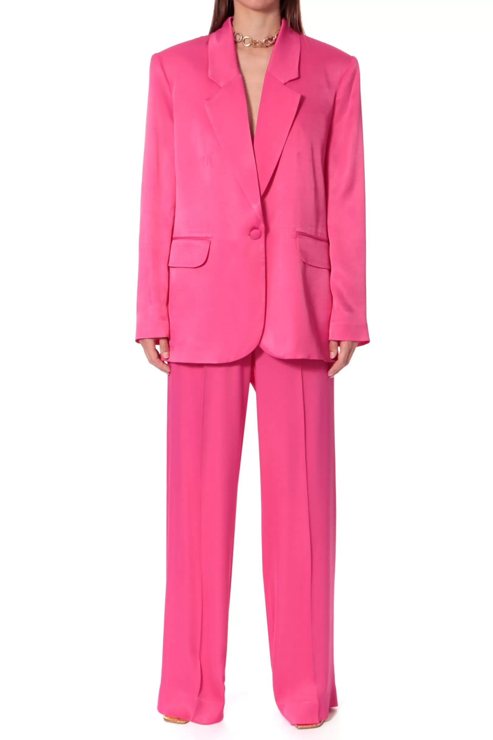 AGGI Suits^Blazer Bellamy Satin Barbie Pink