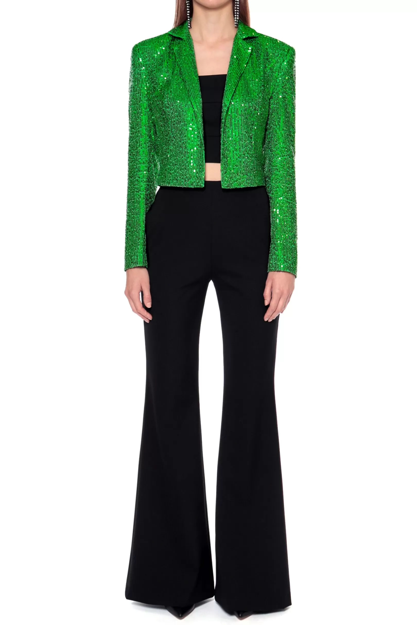 AGGI Blazers^Blazer Shannon Shamrock Green Sequins