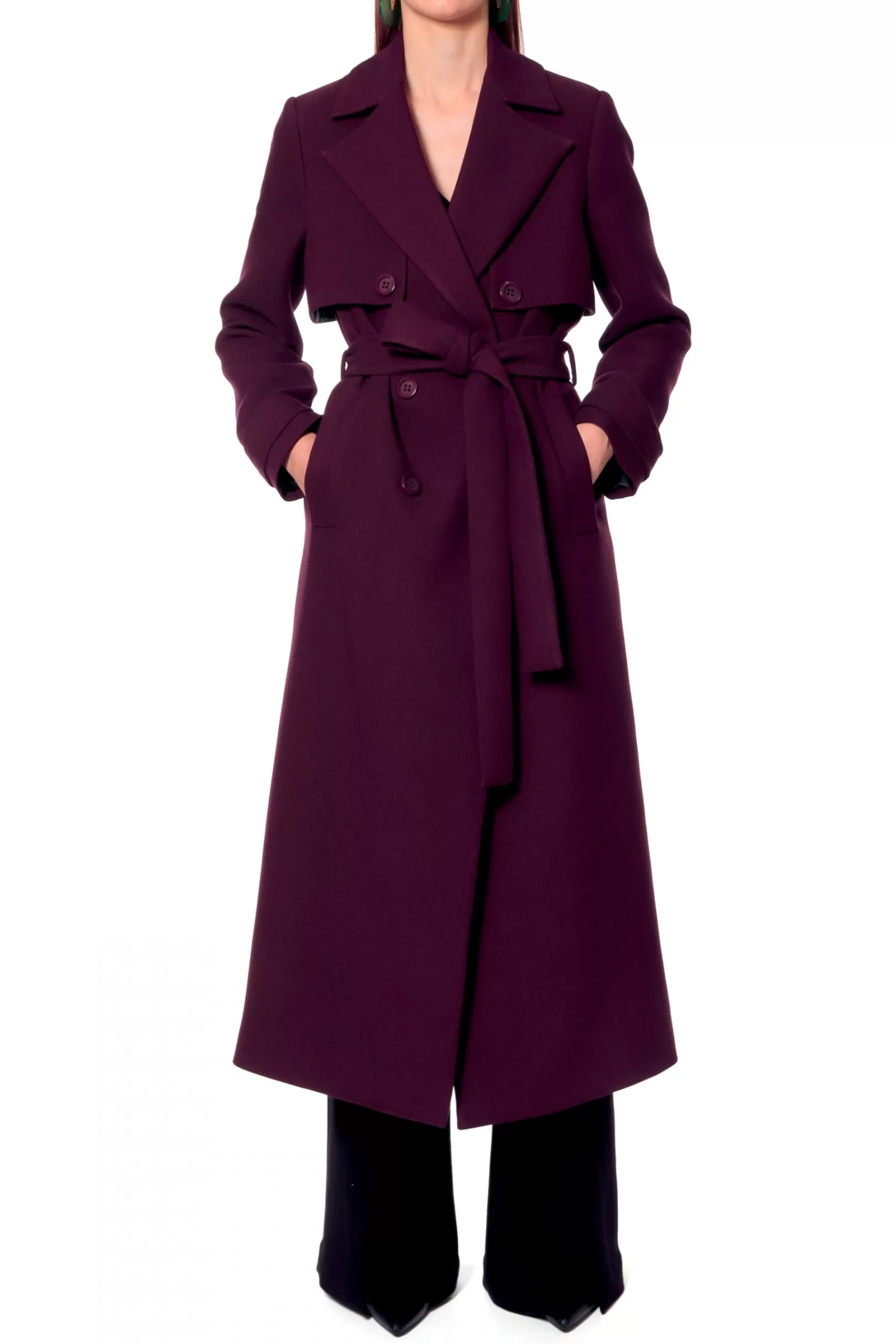 AGGI Coats^Coat Colette Plum Wine