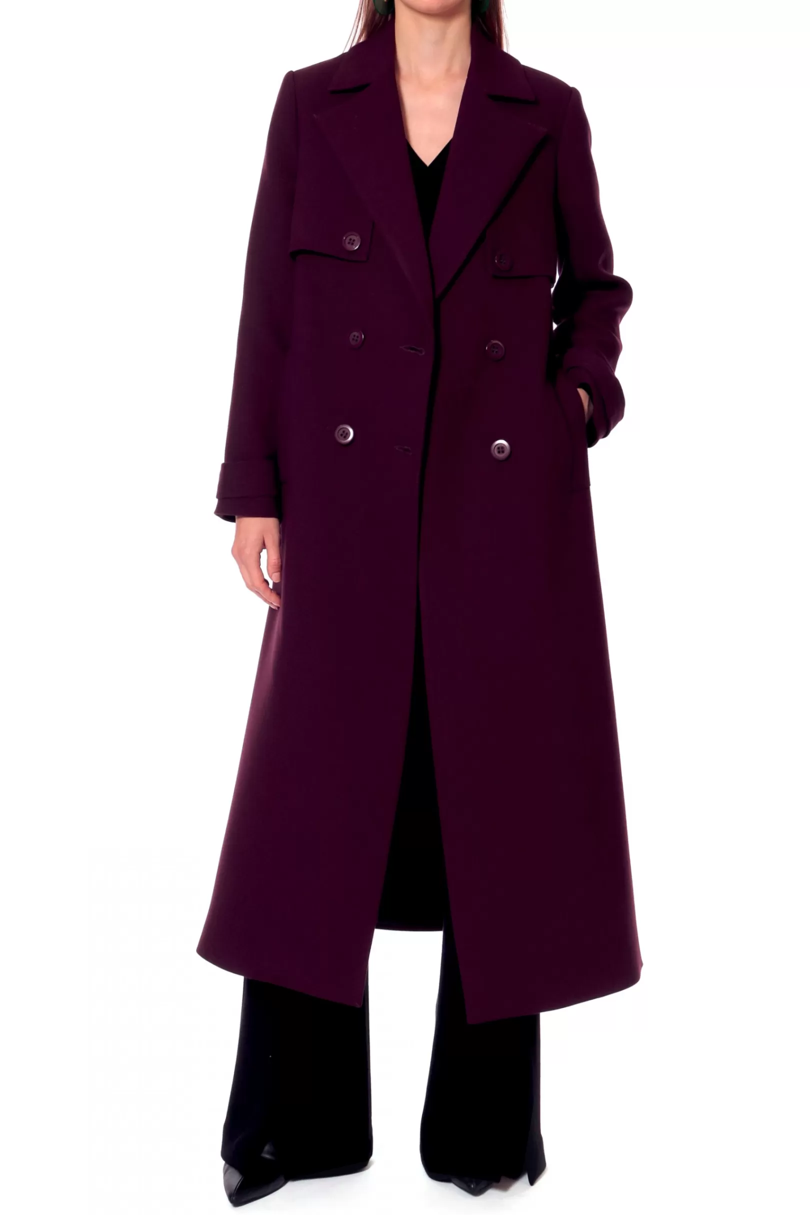 AGGI Coats^Coat Colette Plum Wine