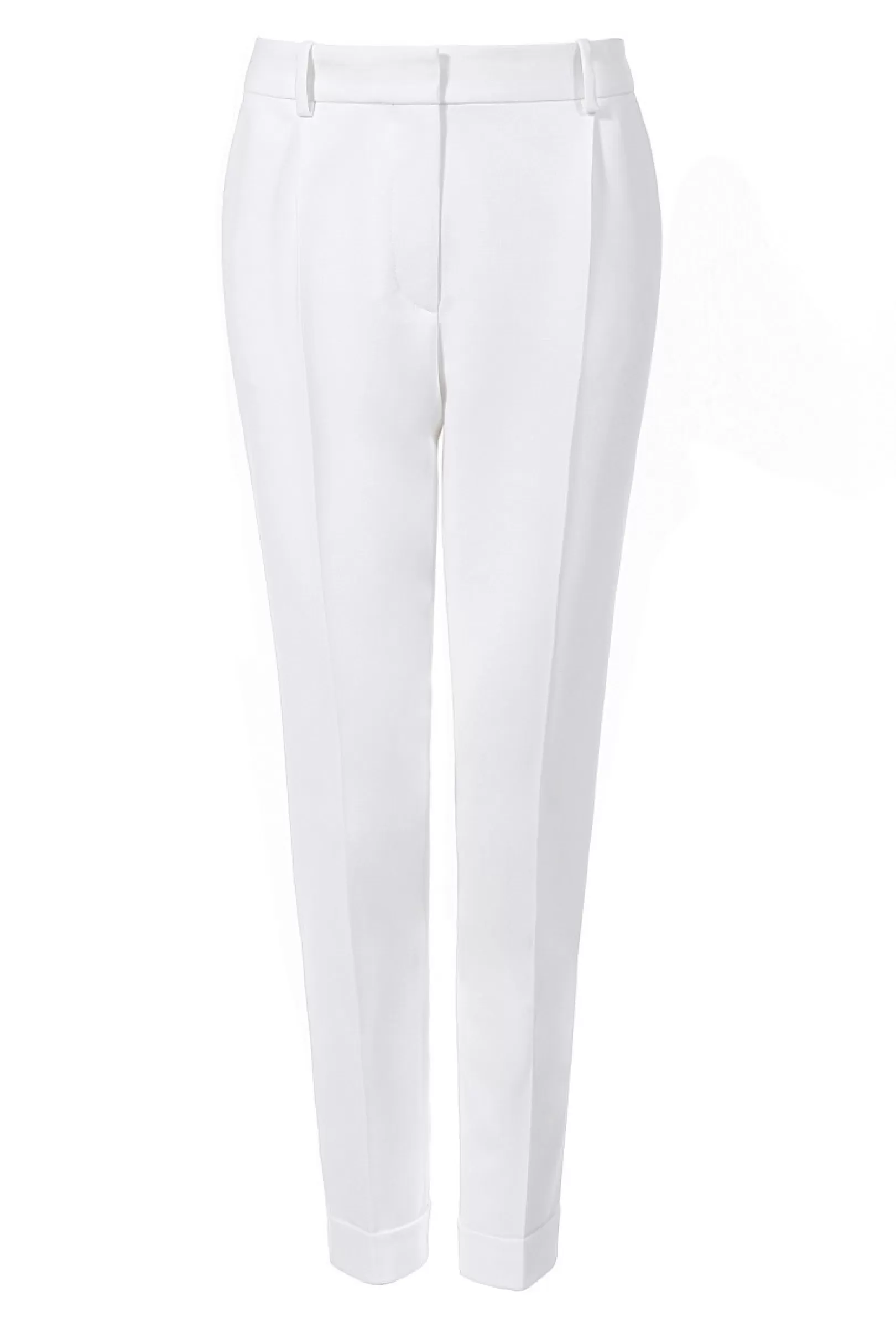 AGGI Suits^Pants Zita With Cuff White Milky