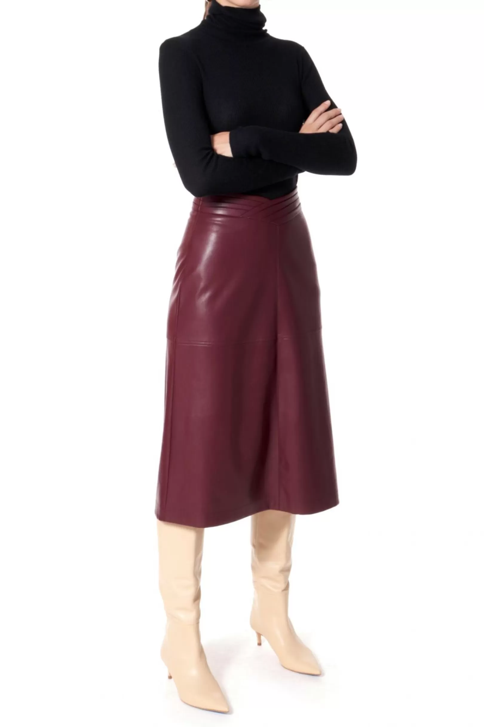 AGGI Skirts^Skirt Chiara Malaga Wine