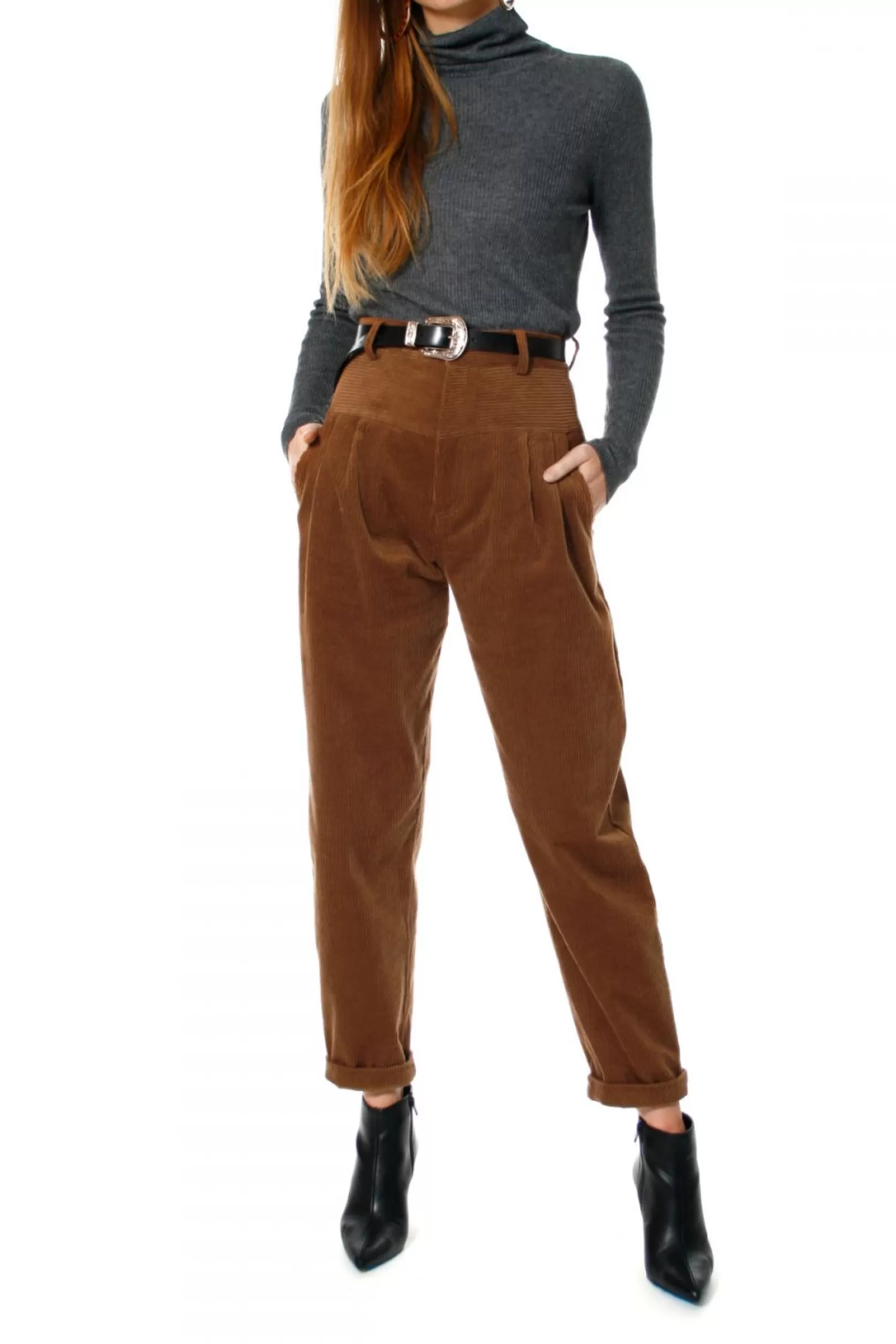 AGGI Pants^Spodnie Brook Toffee