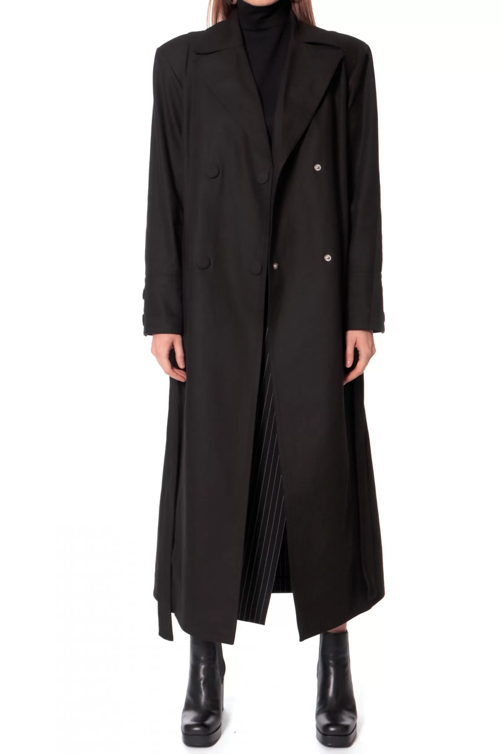 AGGI Coats^Trench Logan Natural Black