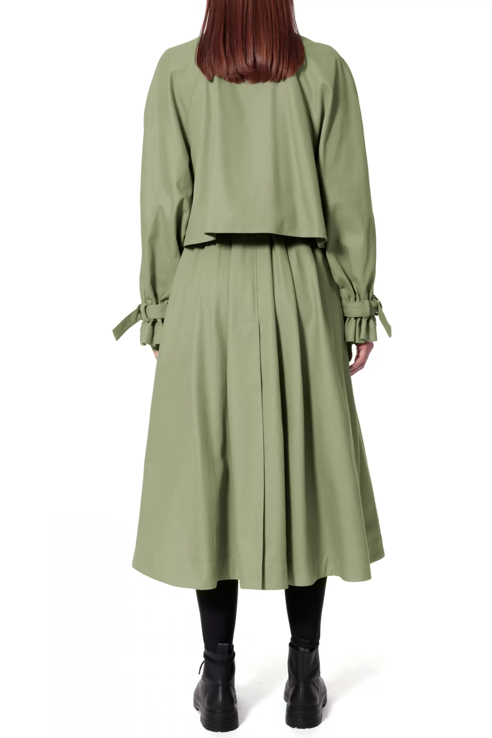 AGGI Coats^Trench Rosemary Sage Green