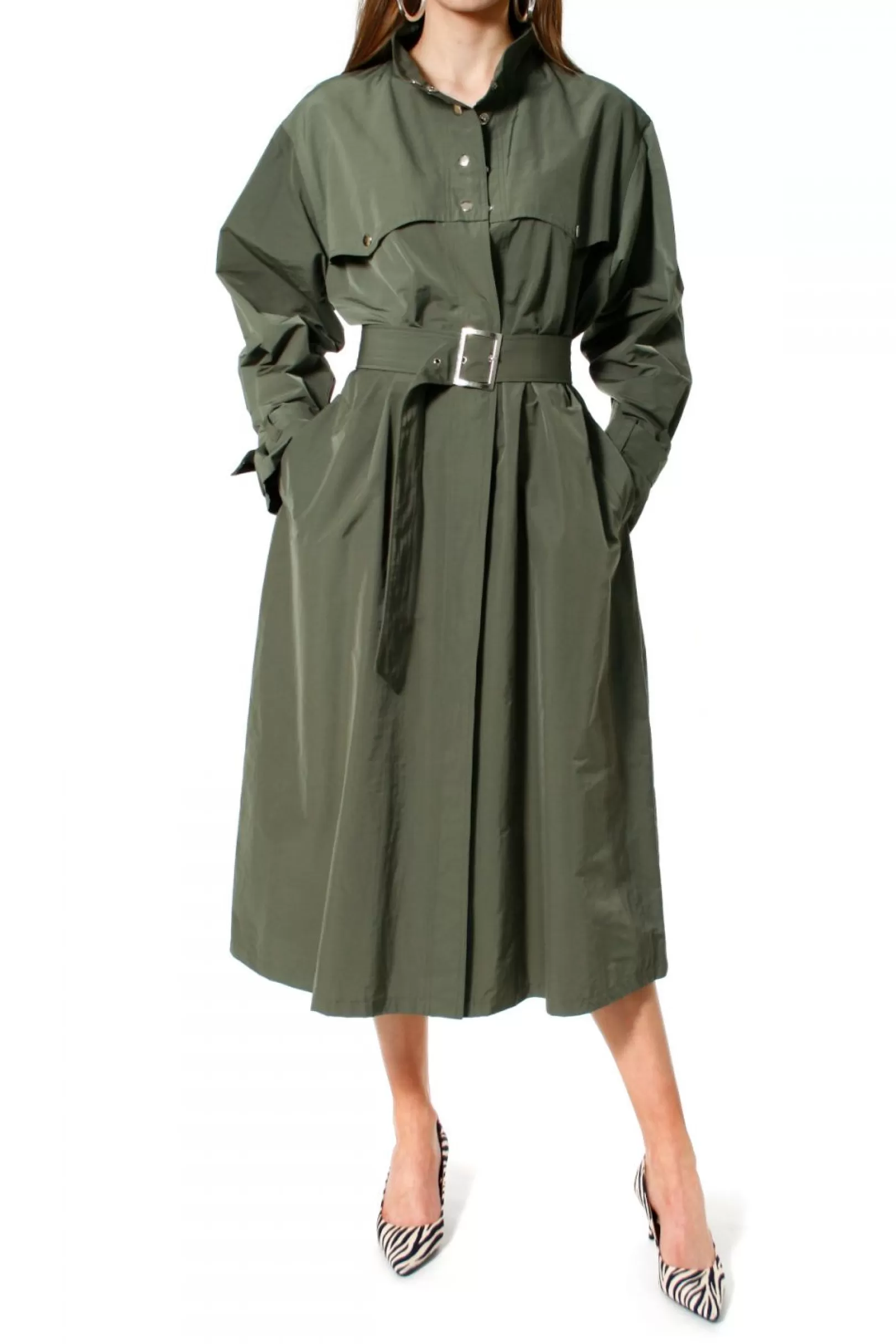 AGGI Coats^Trench-Coat Vanda Khaki