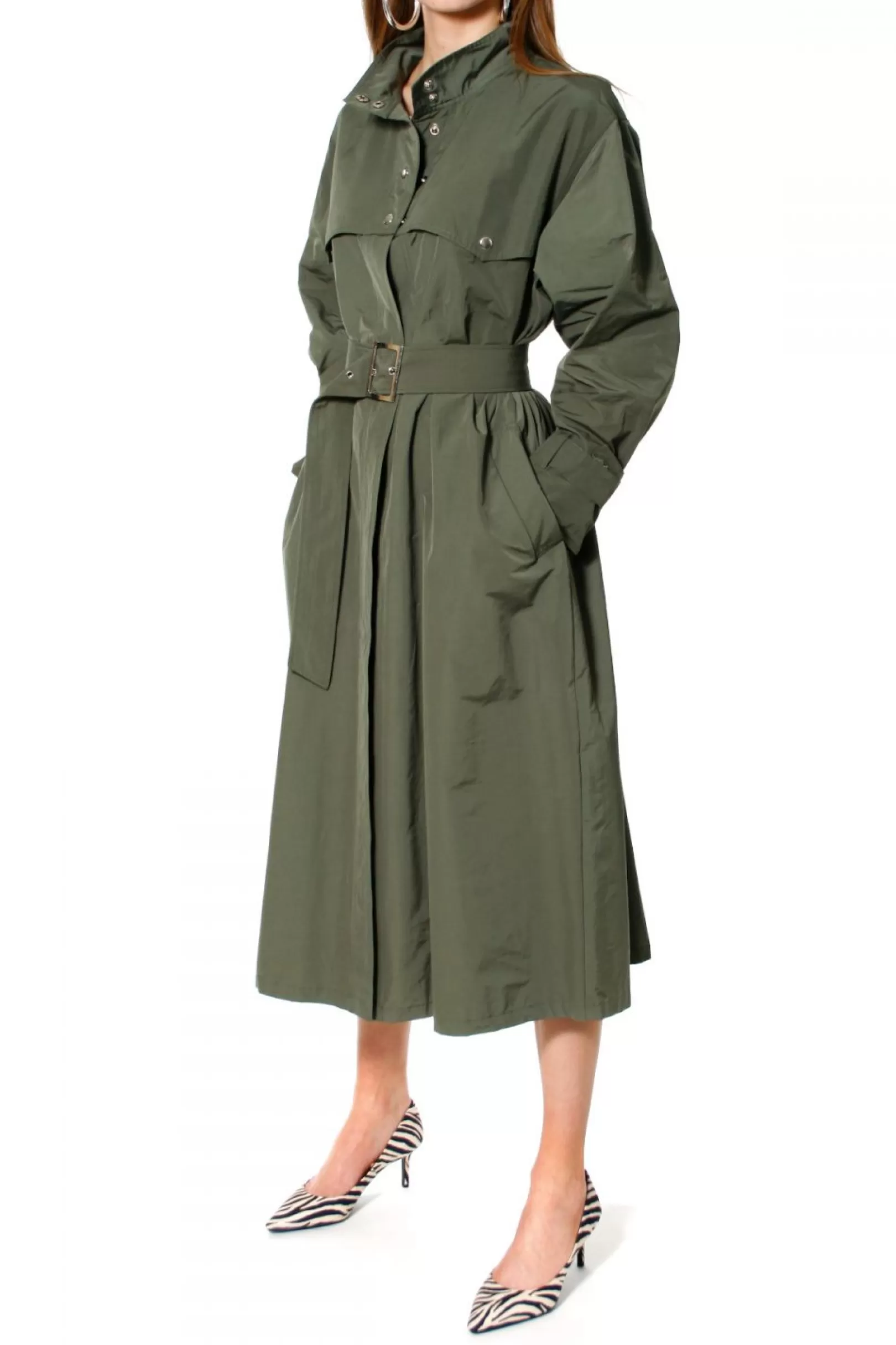 AGGI Coats^Trench-Coat Vanda Khaki