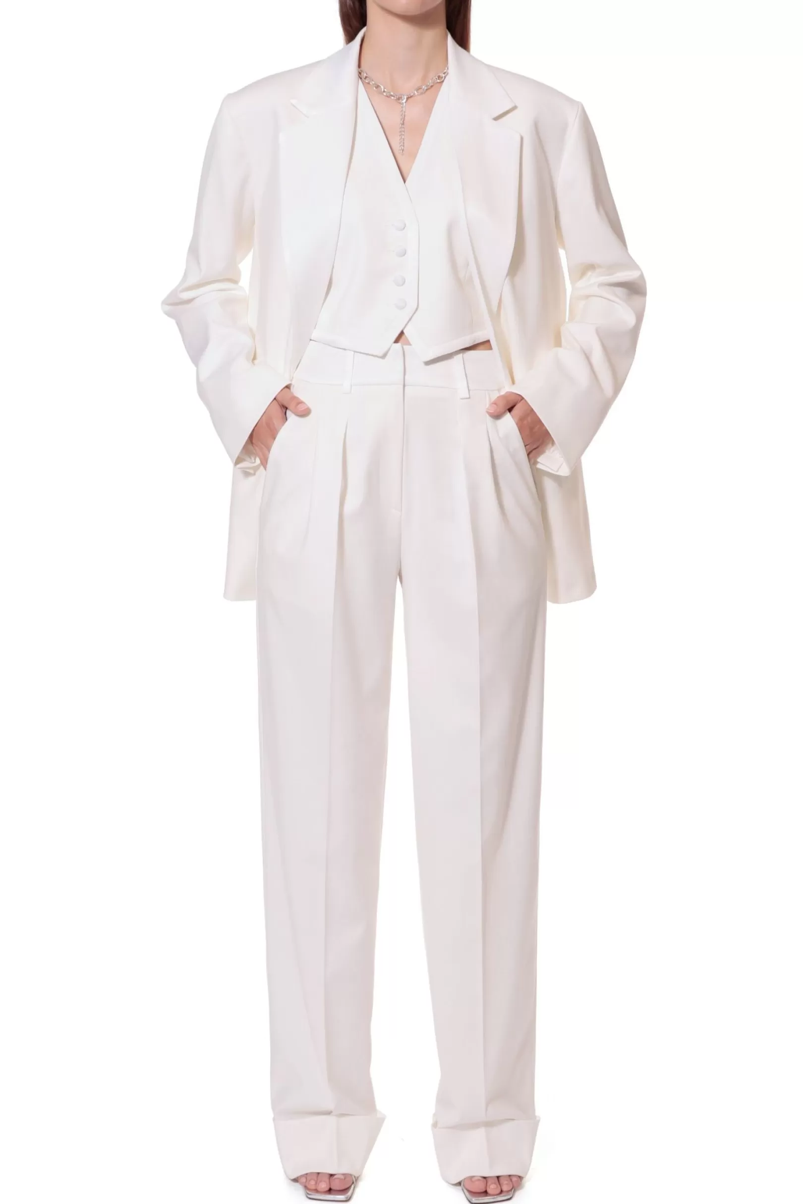 AGGI Suits^Trousers Frankie Aesthetic White