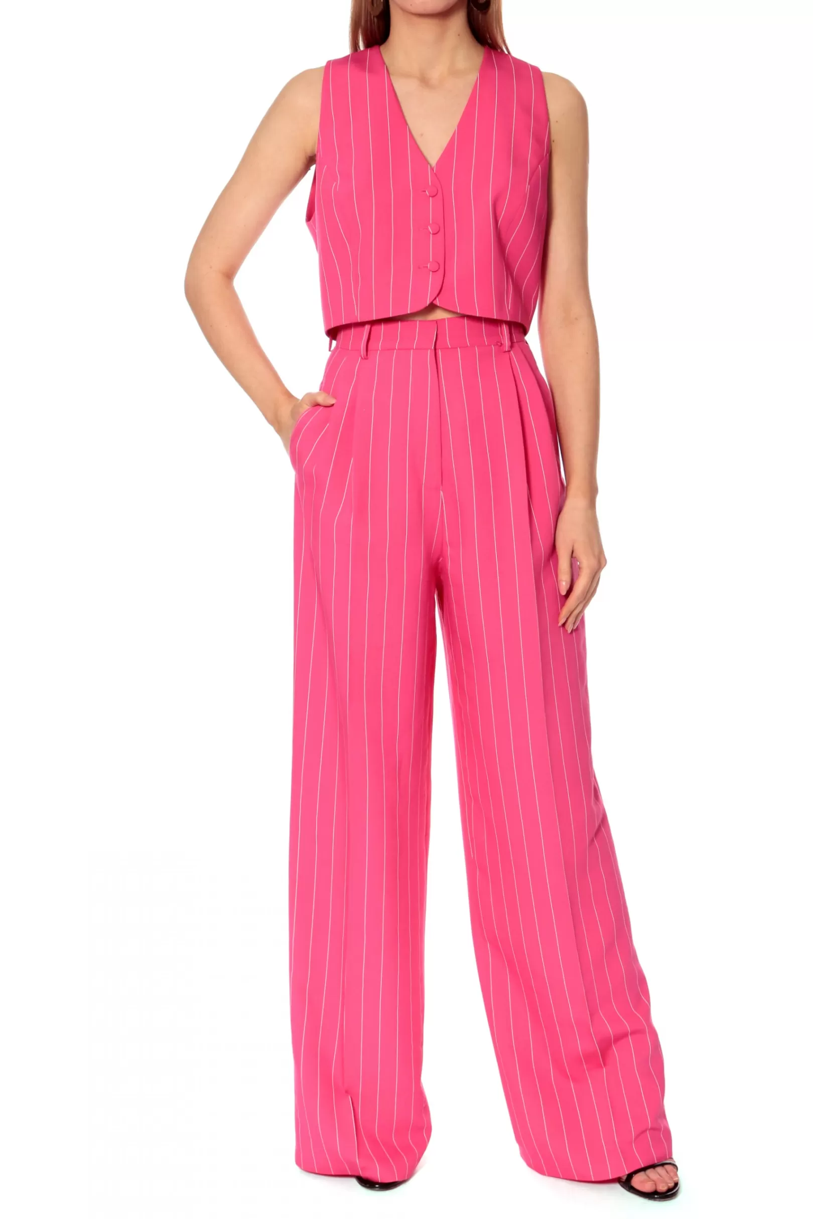 AGGI Suits^Vest Sienna Hot Pink